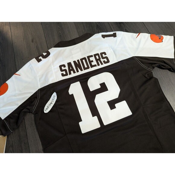 Shedeur Sanders #12 Cleveland Browns 2025 LIMITED Jersey Men's Size Large - Picture 2 of 5
